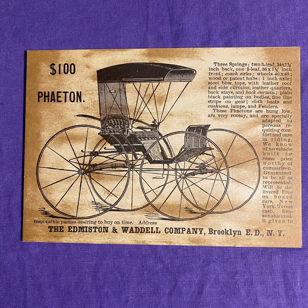 Vintage advertising prints.